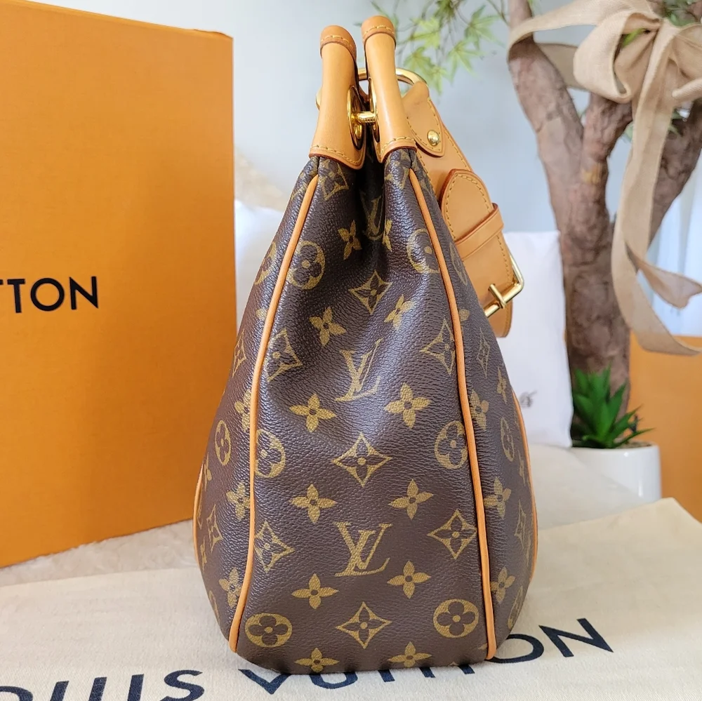Louis Vuitton Monogram Canvas Hobo with Vachetta Leather Strap